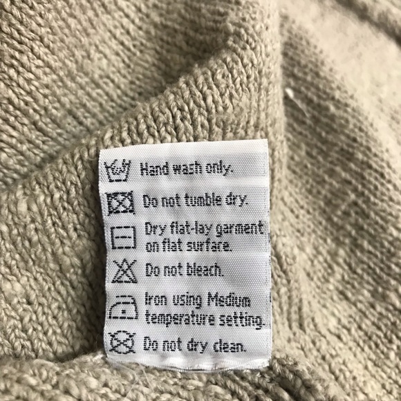 HABITAT CLOTHES TO LIVE IN 100% Tan Cotton Knit Open Front Cardigan Sweater * S - Picture 6 of 12